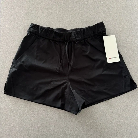 NWT Lululemon Women's Black Shorts - Size M - Picture 1 of 5